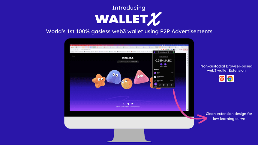No More Gas Fees? WalletX Leads The Future Of Web3 Wallets